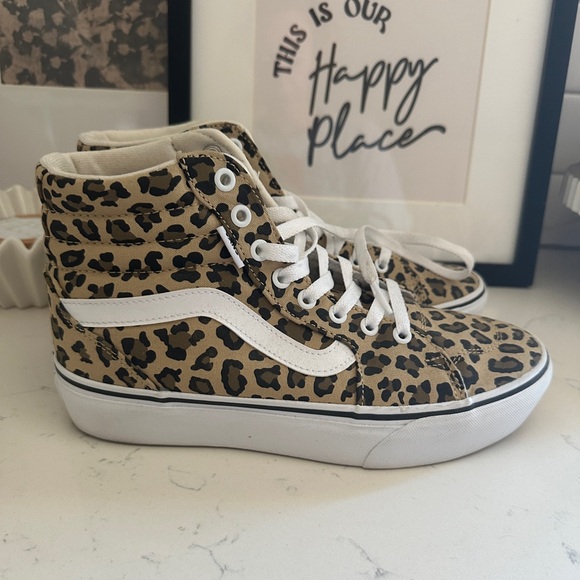 Vans Shoes Womens Leopard Vans Poshmark